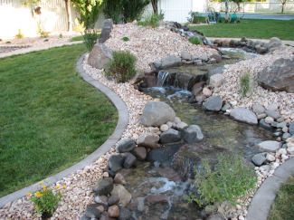 outdoor water features