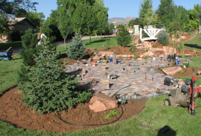 laying pavers