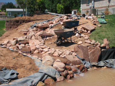 waterfall construction