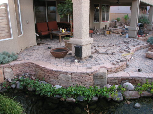 Landscaping around Patio