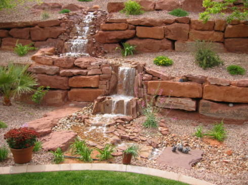 Landscape Gardening Ideas on This Picture Shows How To Stair Step Down A Slope With Small Terraces