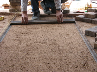 preparing ground for pavers